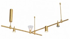 Pride Світильник підвісний лінійний магнітний Pride Modular MD L 2х1000 з 4 плафонами brass (2B51E51J5)