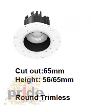 Pride ���������� �������� ��������� Pride LBE-48103B Trimless 7W 3000K Ø65 �� | ����������� ���� CREE � ���������